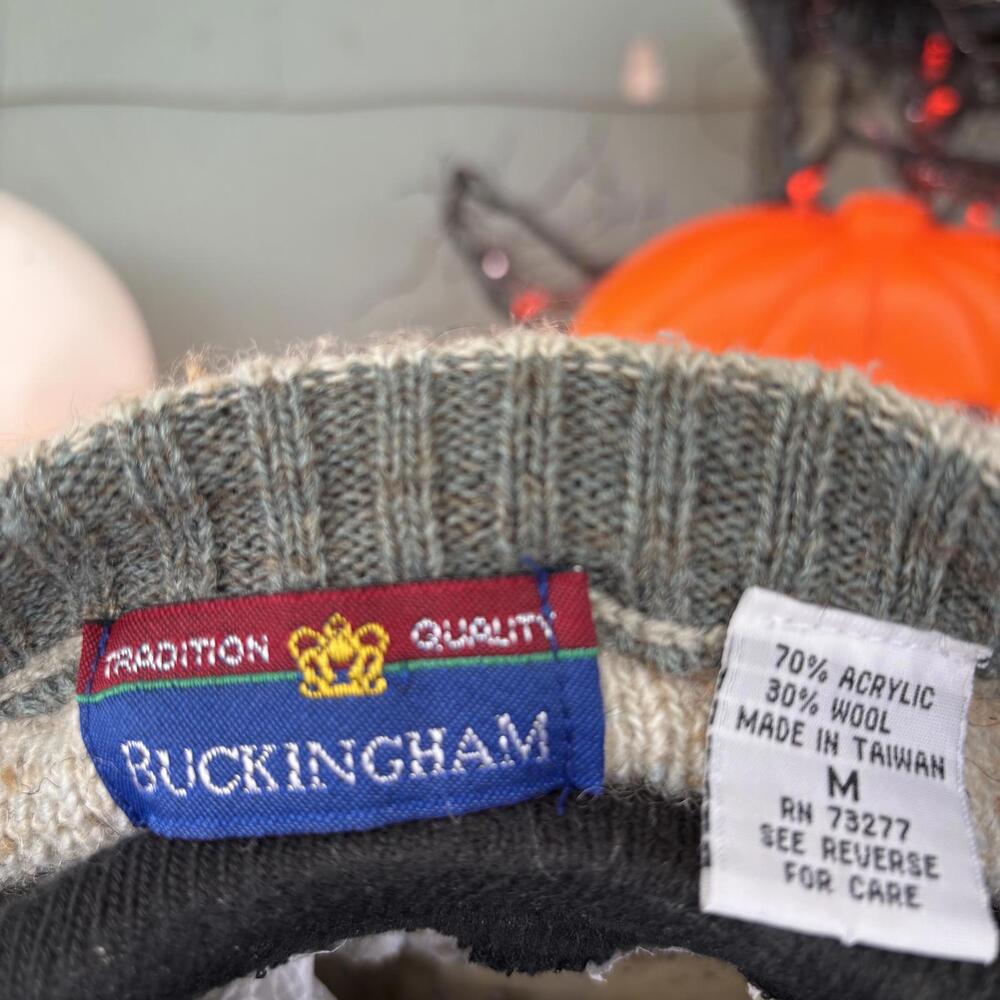 Vtg 90s men’s Buckingham knit sweater - Picture 4 of 5